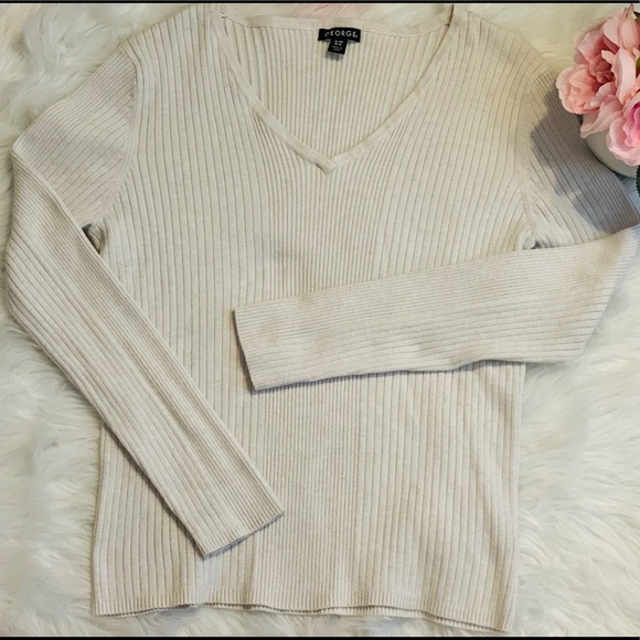 George Tops - Ivory Color Sweater (size XL)
